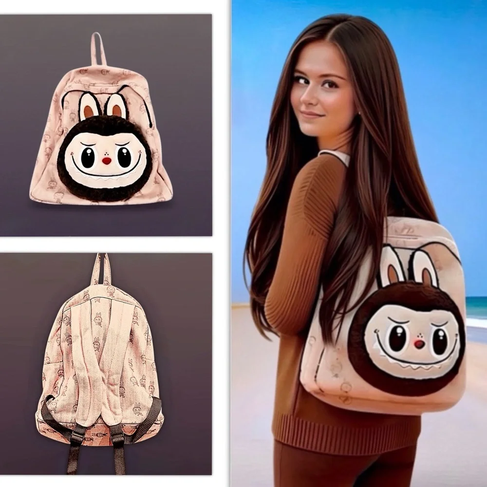 Pop Land Labubu Classic Bag Series Plush Backpack